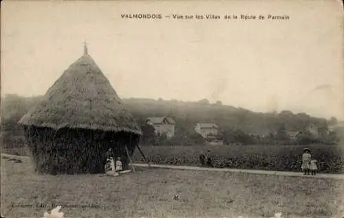 Ak Valmondois Val-d'Oise, vue sur les Villas de la Route de Parmain
