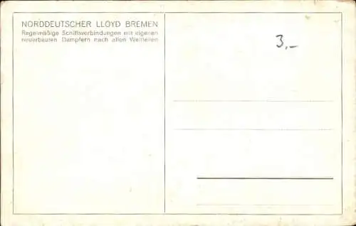 Künstler Ak Norddeutscher Lloyd Bremen, Dampfer Stuttgart