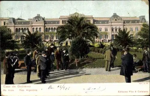 Ak Buenos Aires Argentinien, Casa de Cobierno