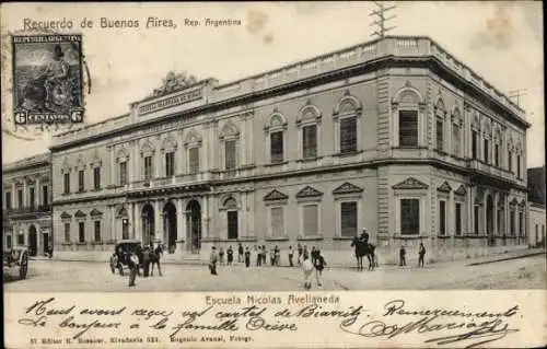 Ak Buenos Aires Argentinien, Escuela Nicolas Avellaneda