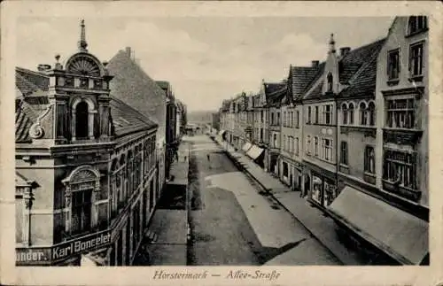 Ak Horstermark Horst Emscher Gelsenkirchen im Ruhrgebiet, Alleestraße, Gasthaus Karl Boncelet