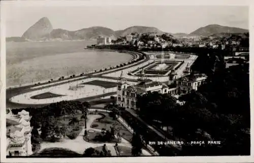 Ak Rio de Janeiro Brasilien, Jardim de Praca Paris