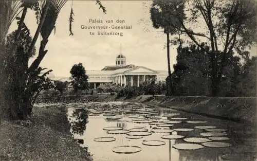 Ak Buitenzorg Bogor Java Indonesien, Palast des Generalgouverneurs