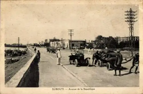 Ak Dschibuti Dschibuti, Avenue de la Republique