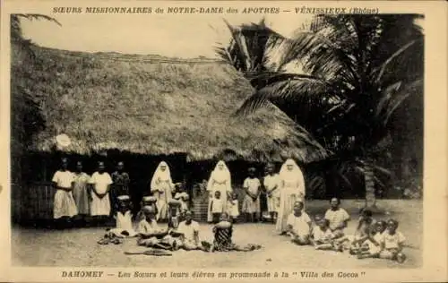 Ak Dahomey Benin, Missionsschwestern Unserer Lieben Frau von den Aposteln, Villa des Cocos