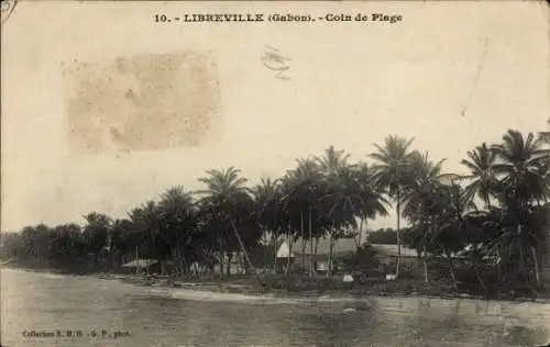 Ak Libreville Gabun, Beach Corner, Strandpartie, Palmen