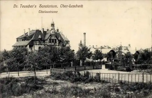 Ak Dresden Nordost Ober Loschwitz, Dr. Teuschers Sanatorium, Thielaustraße