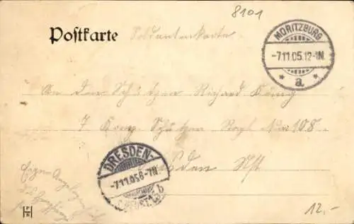 Ak Bärnsdorf Radeburg Sachsen, Teilansicht, Kirche