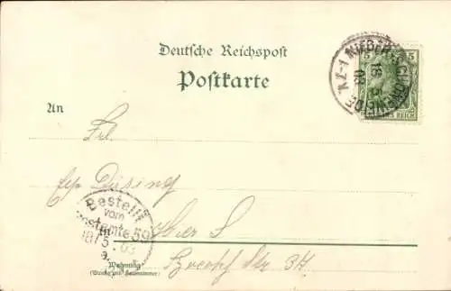 Litho Berlin Treptow Niederschöneweide, Wirtshaus Loreley, Bootshäuser, Spree