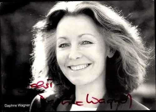 Ak Schauspielerin Daphne Wagner, Portrait, Autogramm