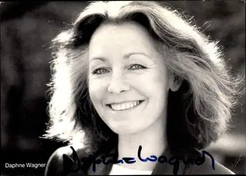 Ak Schauspielerin Daphne Wagner, Portrait, Autogramm