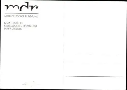 Ak Moderatorin Uta Bresan, Portrait, Autogramm, Hund, MDR