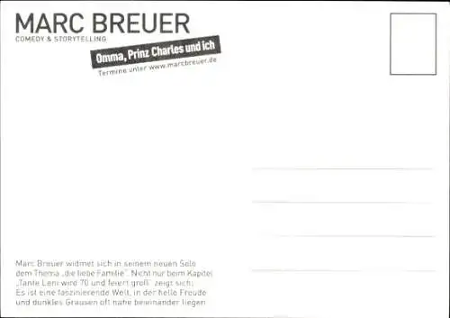Ak Schauspieler Marc Breuer, Portrait, Autogramm
