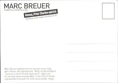 Ak Schauspieler Marc Breuer, Portrait, Autogramm