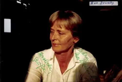 Ak Schauspielerin Eva Brumby, Portrait, Autogramm