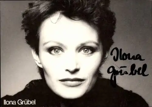 Ak Schauspieler Ilona Grübel, Portrait, Autogramm