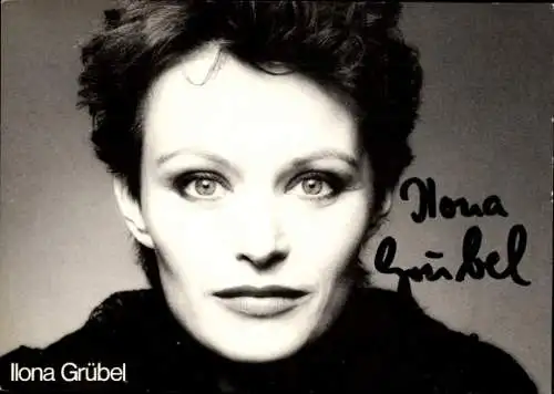 Ak Schauspieler Ilona Grübel, Portrait, Autogramm