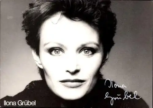 Ak Schauspieler Ilona Grübel, Portrait, Autogramm