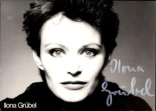 Ak Schauspieler Ilona Grübel, Portrait, Autogramm