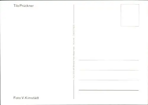 Ak Schauspieler Tilo Prückner, Portrait, Autogramm