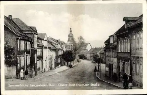 Ak Langewiesen in Thüringen, Obere Ernst Thälmann Straße