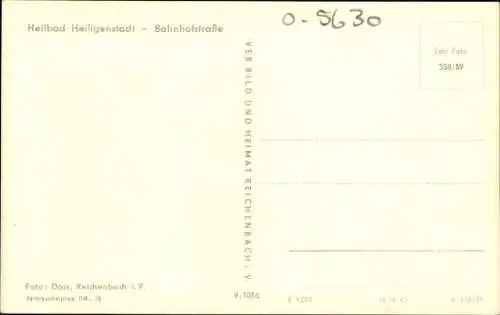 Ak Heiligenstadt in Oberfranken, Bahnhofstraße