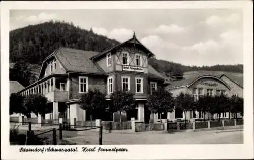 Ak Sitzendorf in Thüringen, Schwarzatal, Hotel Semmelpeter