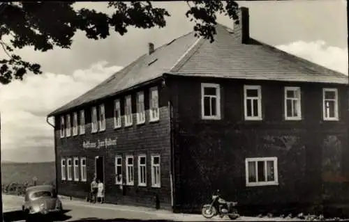 Ak Kahlert Neustadt am Rennsteig Großbreitenbach in Thüringen, Gasthof Zum Falken