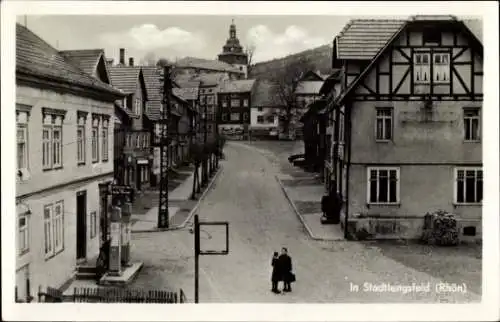 Ak Stadtlengsfeld in der Rhön Thüringen, Altstadt, Kreuzung