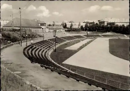 Ak Schwerin in Mecklenburg, Stadion am Lambrechtsgrund