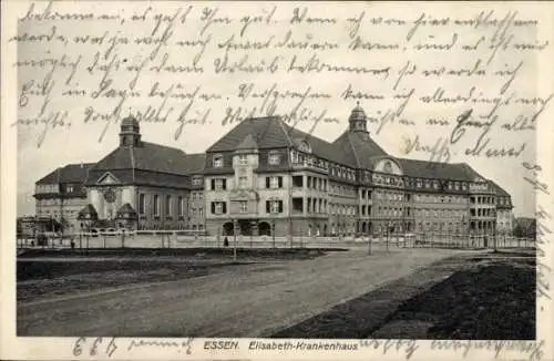 Ak Essen Ruhrgebiet, Elisabeth-Krankenhaus