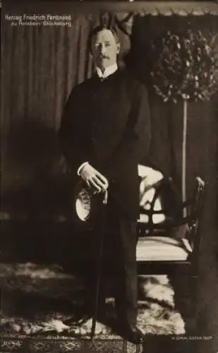 Ak Herzog Friedrich Ferdinand zu Holstein Glücksburg, Portrait