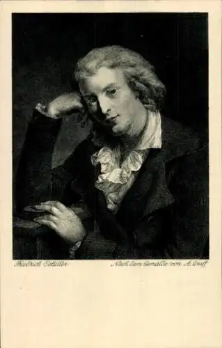 Künstler Ak Graff, A., Dichter und Dramatiker Friedrich Schiller, Portrait