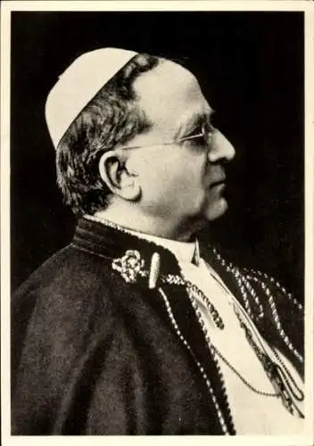 Ak Papst Pius XI., Achille Ambrogio Damiano Ratti, Portrait