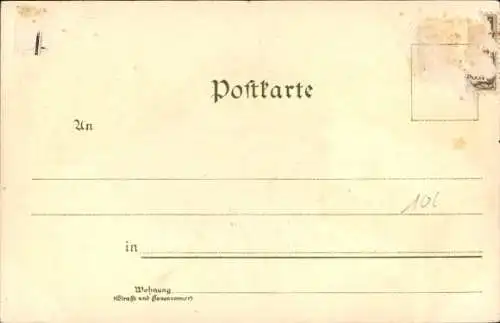 Litho Neunkirchen im Saarland, Gesamtansicht, Katholische Kirche