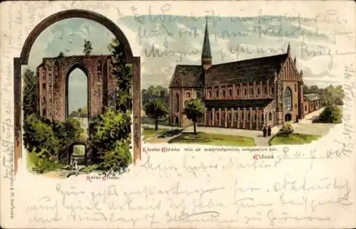 Litho Eldena Hansestadt Greifswald, Kloster, Ruine