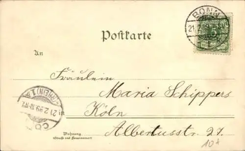 Litho Elberfeld Wuppertal, Zoologischer Garten, Neue reformierte Kirche, Theater