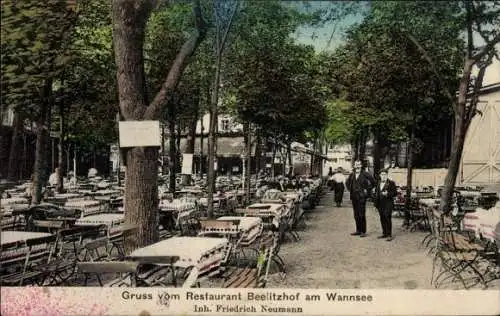 Ak Berlin Zehlendorf Wannsee, Restaurant Beelitzhof