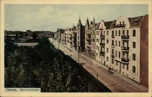 Ak Koserz Kusser Nowa Sól Neusalz an der Oder Schlesien, Bahnhofstraße