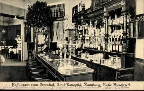 Ak Hamburg, Restaurant zum Sternhof, Hohe Bleichen 9