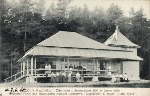 Ak Bad Dürrheim im Schwarzwald, Cafe Kapfhütte