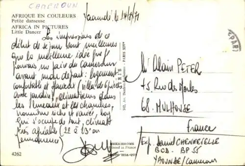 Ak Afrika, Barbusige Afrikanerin