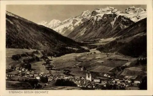 Ak Steinach am Brenner in Tirol, Gesamtansicht gegen Gschnitz