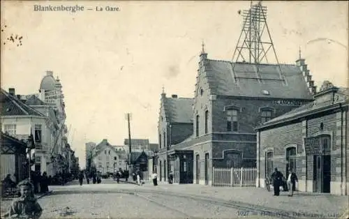 Ak Blankenberghe Blankenberge Westflandern, Bahnhof