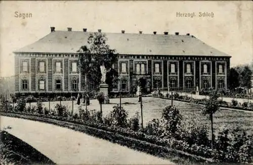 Ak Żagań Sagan Schlesien, Herzogliches Schloss