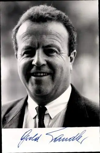 Foto Politiker Gerold Tandler, Autogramm