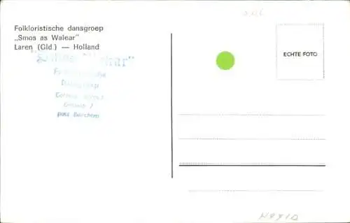 Ak Laren Gelderland Niederlande, Tanzgruppe Smos as Walear
