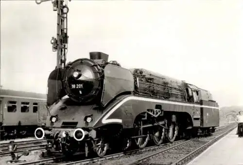 Ak Deutsche Eisenbahn, Dampflok Nr. 18 201, Baujahr 1961