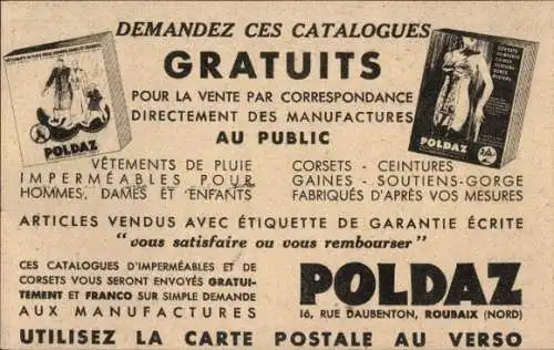 Ak Reklame, Manufactures Poldaz, Roubaix