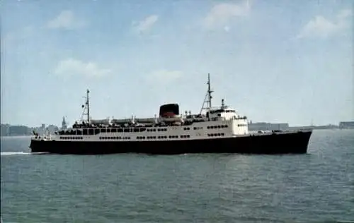 Ak Fährschiff Koningin Elisabeth, Linie Ostende Dover